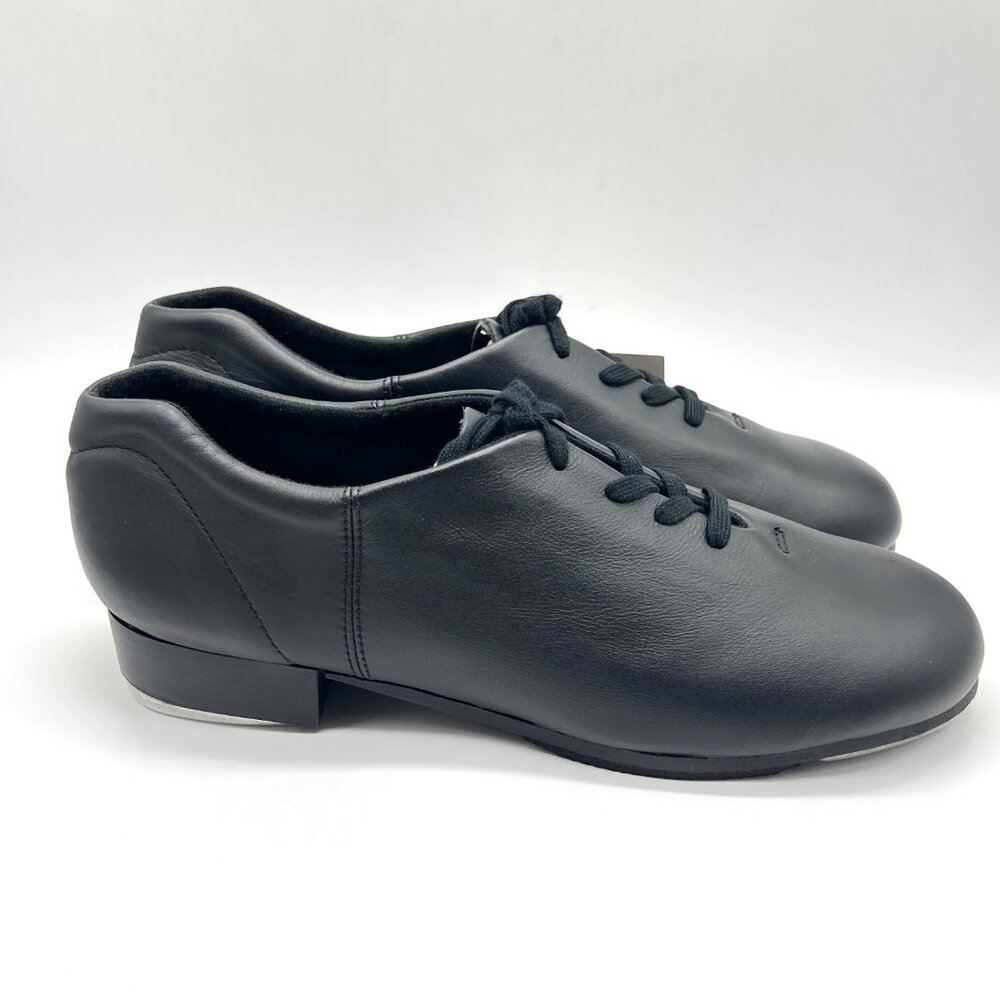 11.5W 11.5 WIDE WIDTH Capezio Womens CG09 Black Leather Oxford Tap Dance‎ Shoes